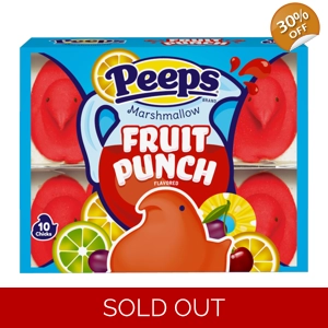 Peeps Fruit Punch Marshmallow Chicks - 10 Chick 85g Pack